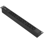 Блок розеток горизонтальный ExeGate ServerPro PDU-19H007 Al-12C13-C20, 19', 1U, Алюминий, 12 IEC 320 C13, С20, черный, фото5