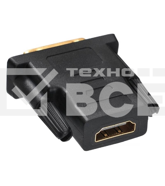 Адаптер Buro HDMI-19FDVID-M_ADPT HDMI-19M(F)/DVI-D(M) с позол. конт.