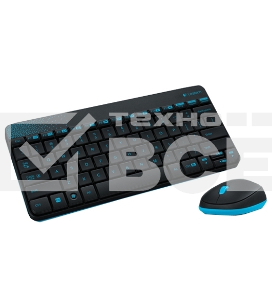 Клавиатура + мышь Logitech Wireless Desktop MK240 Nano Black Retail Combo