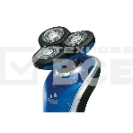 Бритва Centek CT-2170 (синий) ротор 3D, +ВЛАЖНОЕ БРИТЬЁ, 3 плав.головки, 2-ные лезвия, до 50 мин раб, фото7