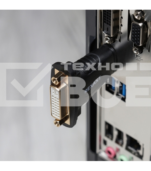 Переходник штекер HDMI - гнездо DVI-I Rexant