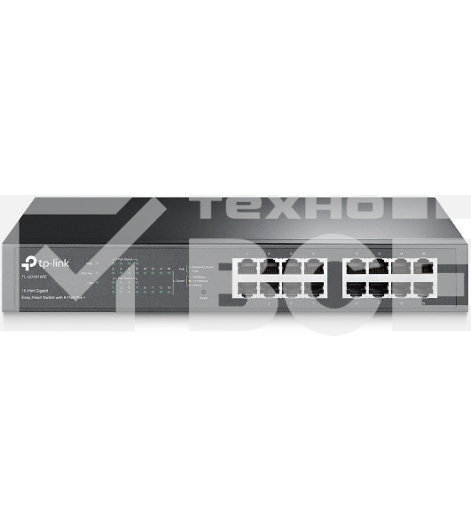 Коммутатор TP-LINK SMB TL-SG1016PE Easy Smart гигабитный 16-портовый коммутатор с 8 портами PoE+