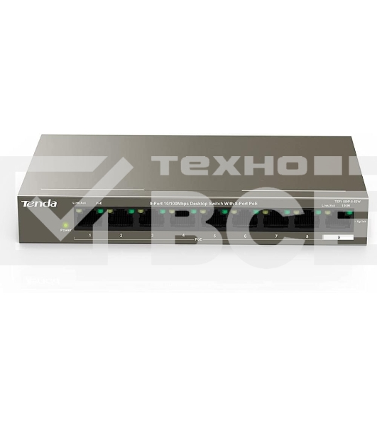 Коммутатор 9PORT 10/100M POE TEF1109P-8-63W TENDA