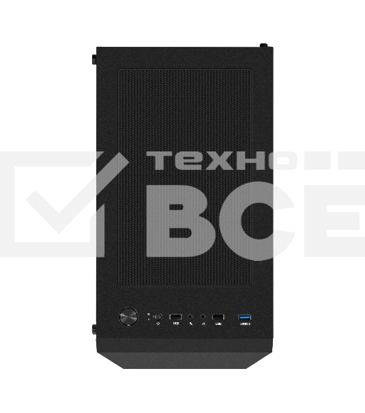 Корпус Miditower ExeGate EVO-8227-NPX500 (ATX, БП 500NPX с вент. 12см, 2*USB+1*USB3.0+HD Audio, черный, 3 вент. RGB, закаленное стекло)