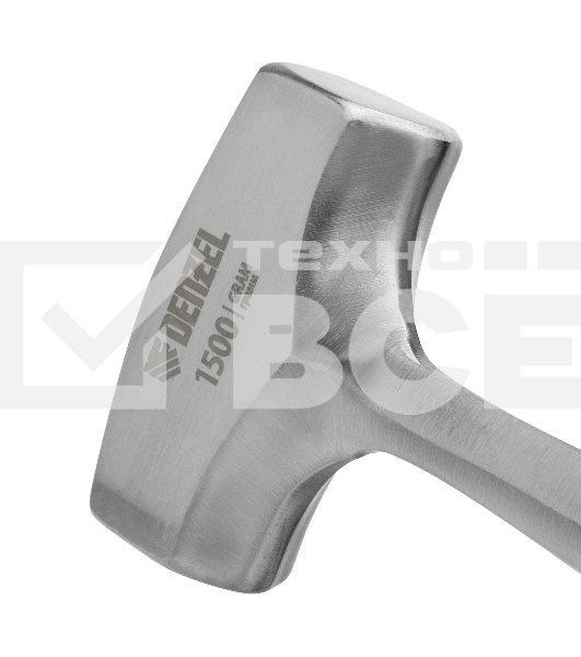 Кувалда Denzel 1,5 кг, цельнометаллическая, двухкомпонентная рукоятка