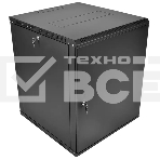 Шкаф телекоммуникационный настенный разборный ЦМО ЭКОНОМ 18U (600 520) дверь металл, цвет черный, фото7
