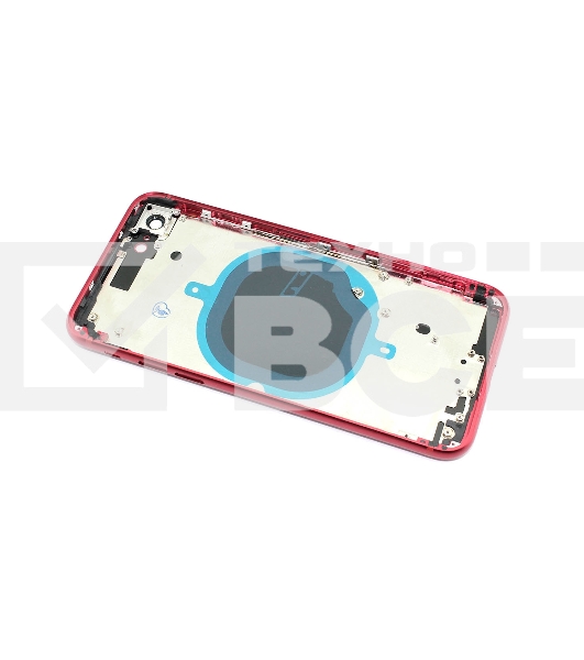 Задняя крышка (корпус) в сборе с рамкой для Apple iPhone 8 красная
