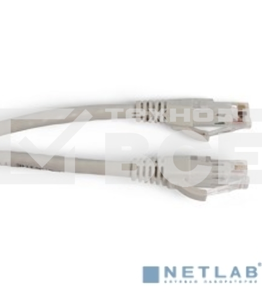 Патч-корд Hyperline PC-LPM-UTP-RJ45-RJ45-C6a-10M-LSZH-GY U/UTP, Cat.6a 10G, LSZH, 10 м, серый