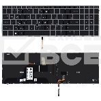 Клавиатура для ноутбука HP ZBook Fury 15 G7 черная с подсветкой, фото2