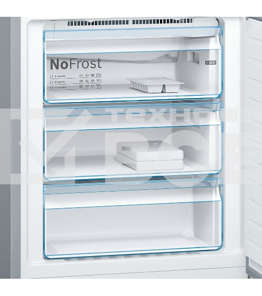 Холодильник Bosch KGN49LB30U черный двухкамерный 330/105л морозилка снизу, No Frost