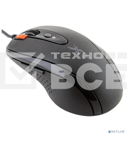 Мышь проводная A4Tech XL-750BK черный/красный, 3600 dpi, USB, кнопки - 7