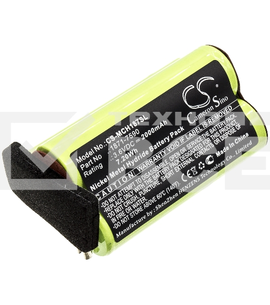 Аккумулятор CS-MCH187SL для Moser ChromStyle 1871 2000mAh, 3.6V, Ni-MH