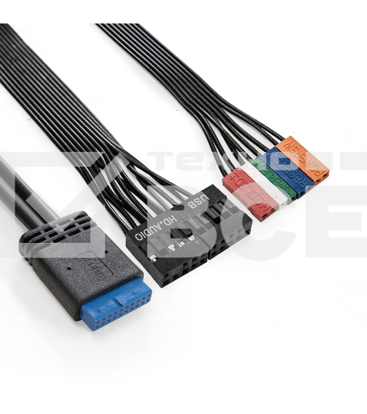 Корпус Miditower ExeGate XP-402U Black, ATX, <XP600, Black,120mm>, 2*USB+1*USB3.0, Audio