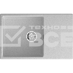 Мойка URBAN 678L gray 1-чаша+крыло 780*490мм, монтаж: врезной, материал: кварц, цвет: серый, фото2