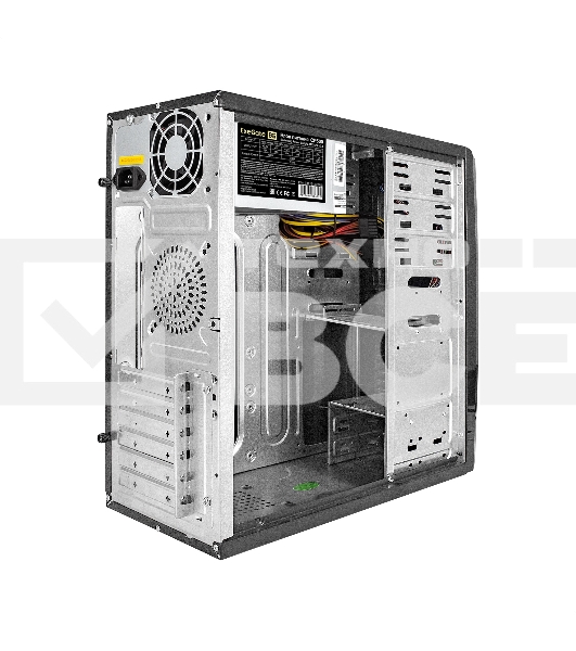 Компьютерный корпус ExeGate EX280389RUS Miditower ExeGate CP-604 Black, ATX, (CP500W, 80мм), 2хUSB, Audio