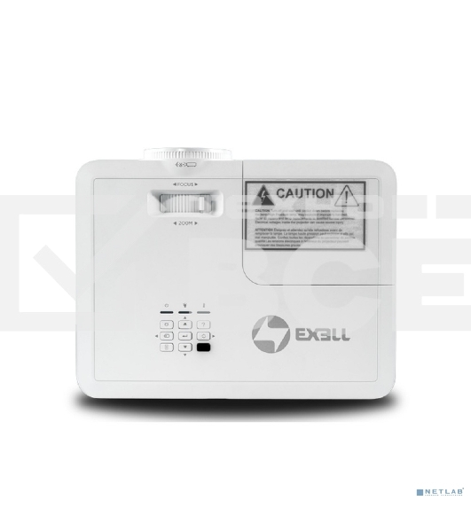 Проектор Exell EXD201W. Технология DLP, 3800 ANSI, WXGA (1280x800), 30 000:1. Проекционное отношение 1.54-1.72. Белый.