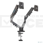 Кронштейн Kromax OFFICE-14 черный, 4 шт/уп. Кр. стал. настол. для 2-х мон. 15'-32', max 2x10 кг, 6 ст. св., нак. +90° -45°, пов. 180°, max VESA 100x100, фото11