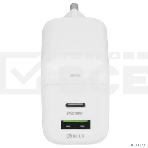 Сетевое зарядное устройство BOROFONE BAS45A/Сетевое ЗУ/PD + QC 3.0/2 USB: Type-C + Type-A/Выход: 30W + 18W/White, фото 1