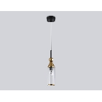 Светильник Ambrella light LH55251 BK/BS/CL черный/латунь/прозрачный E14 max 40W D65*1500, фото5