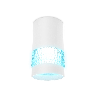Светильник Ambrella light TN371 SWH/BL белый песок/голубой GU5.3 D65*117