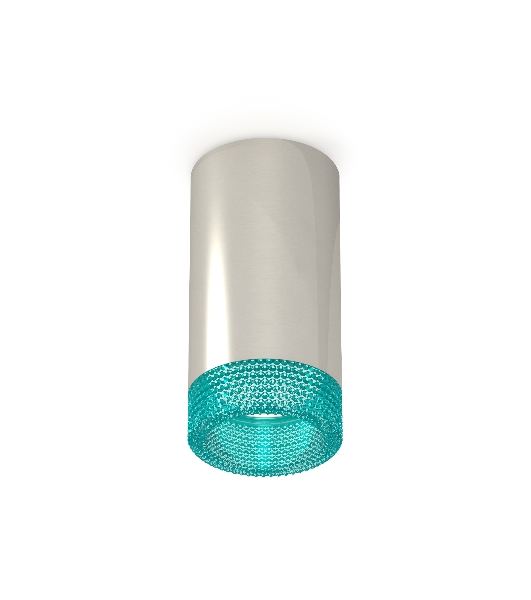 Светильник Ambrella Light XS6325021 PSL/BL серебро полированное/голубой MR16 GU5.3 (C6325, N6153)