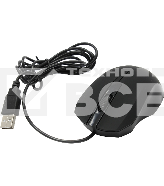 Мышь проводная Defender MM-310 черный, 1000 dpi, USB, кнопки - 3