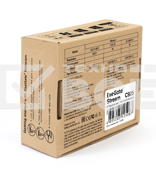 Веб-камера ExeGate EX287379RUS Stream C925 FullHD T-Tripod (матрица 1/3