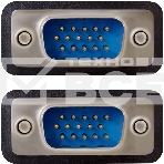 Кабель Greenconnect SVGA 1.8м чёрный, OD6.0mm. 15M / 15M GCR-VM2VM1-1.8m, 28/28 AWG, двойной экран, фото 1