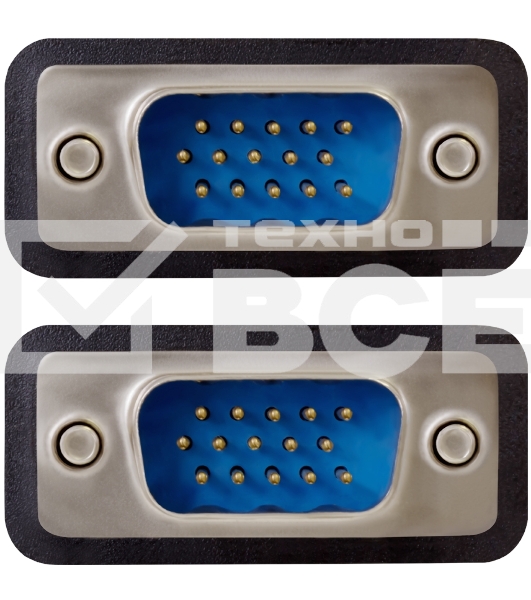 Кабель Greenconnect SVGA 1.8м чёрный, OD6.0mm. 15M / 15M GCR-VM2VM1-1.8m, 28/28 AWG, двойной экран
