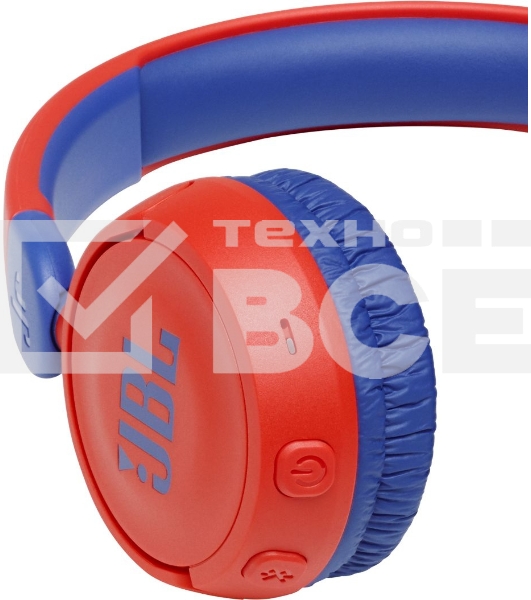 Наушники детские JBL JR 310BT (накладные), красный