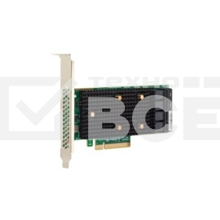 Адаптер HBA SAS 9400-16i SGL (05-50008-00), PCIe 3.1 x8 LP, Tri-Mode SAS/SATA/NVMe 12G HBA, 16port(2*int SFF8643), 3416 IOC