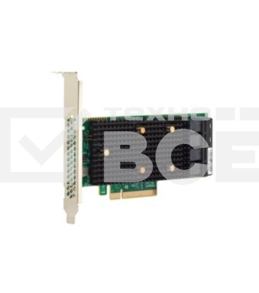 Адаптер HBA SAS 9400-16i SGL (05-50008-00), PCIe 3.1 x8 LP, Tri-Mode SAS/SATA/NVMe 12G HBA, 16port(2*int SFF8643), 3416 IOC