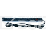 Блок розеток 19 (8шт)PDU с LED выкл.алюм.профиль 1U шнур 2м вилка DIN49440 (нем.станд.)  PH12-8D1  ITK, фото3