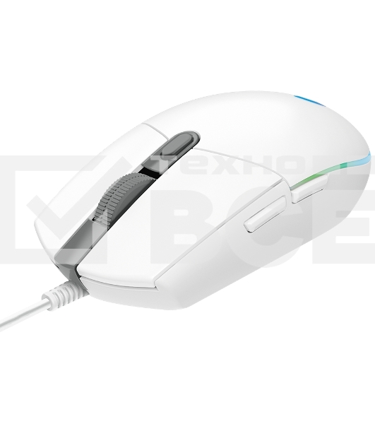 Мышь проводная Logitech G102 LIGHTSYNC белый, 8000 dpi, USB, кнопки - 6