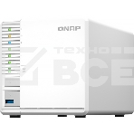 Сетевое хранилище SMB QNAP TS-364-4G NAS 3 HDD, 4-core Intel Celeron N5105/N5095 2.0 up to 2.9 GHz, 4 GB RAM (1x4 GB) up to 16 GB (2x8GB), 2.5 Gigabit Ethernet, 2xUSB 3.2 Gen 2 (10Gbps), 1xUSB 3.2 Gen 1, 2xM.2 PCIe Gen 3 x2 slots, фото2