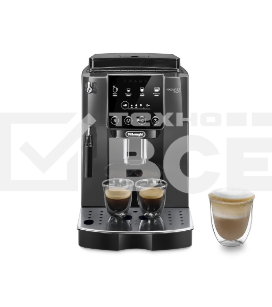 Кофемашина автоматическая DeLonghi ECAM220.22.GB черный, исп. кофе - зерновой/молотый, 1.8 л, 1450 Вт, 15 Бар.