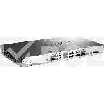 Управляемый коммутатор 2 уровня D-Link DGS-1210-28MP/ME/B2A PROJ с 24 портами 10/100/1000Base-T и 4 портами 1000Base-X SFP (24 порта с поддержкой PoE 802.3af/802.3at (30 Вт), PoE-бюджет 370 Вт), фото2