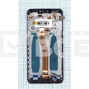 Дисплей для Asus ZenFone 4 Max ZC554KL черный с рамкой