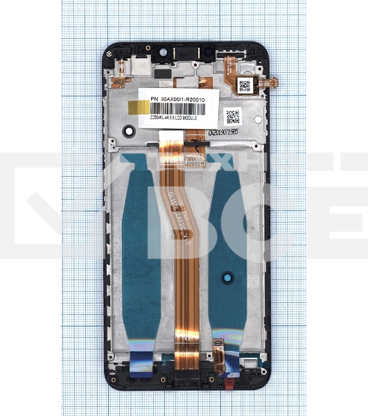Дисплей для Asus ZenFone 4 Max ZC554KL черный с рамкой
