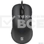 Мышь проводная Defender Classic MB-230 черный, 1600 dpi, USB, кнопки - 4, фото2