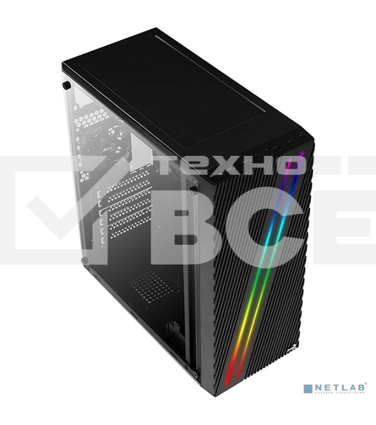 Компьютерный корпус Aerocool  / Formula Streak-A-BK-v1 черный без БП ATX 1x80mm 2xUSB2.0 1xUSB3.0 audio
