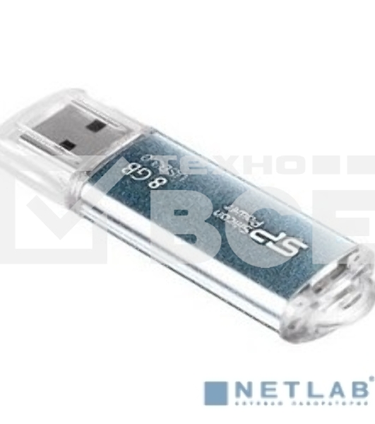 Флешка USB Silicon Power R/W 8Gb Marvel M01 SP008Gb,UF3M01V1B USB 3.0 синий