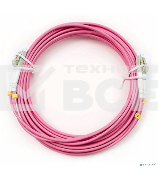 Шнур оптический Cabeus FOP-50-OM4-LC-LC-5m duplex LC-LC 50/125 мм OM4 5м LSZH