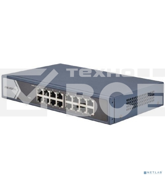 Коммутатор Hikvision DS-3E0516-E(B) 16G неуправляемый