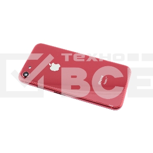 Задняя крышка (корпус) в сборе с рамкой для Apple iPhone 8 красная
