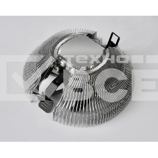 Кулер для процессора/ PCCooler E80 (65W, 3-pin, 42mm, Al/Cu, -mm, 1x80mm, 29.61CFM, 22dBA, 2000RPM, S: 1851/1700/1200/115X, AM5/AM4, silver, black)