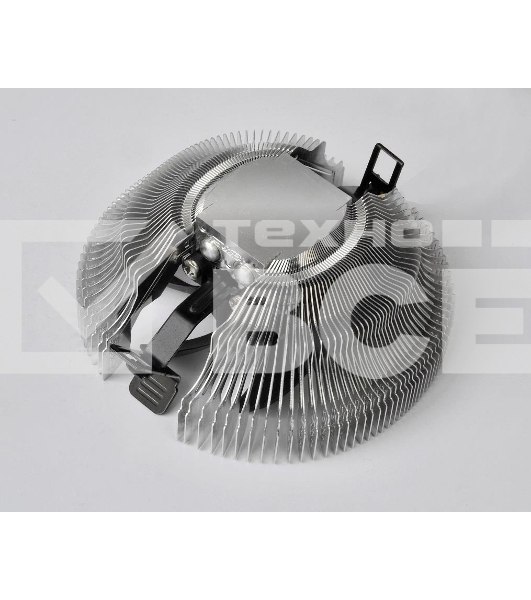 Кулер для процессора/ PCCooler E80 (65W, 3-pin, 42mm, Al/Cu, -mm, 1x80mm, 29.61CFM, 22dBA, 2000RPM, S: 1851/1700/1200/115X, AM5/AM4, silver, black)