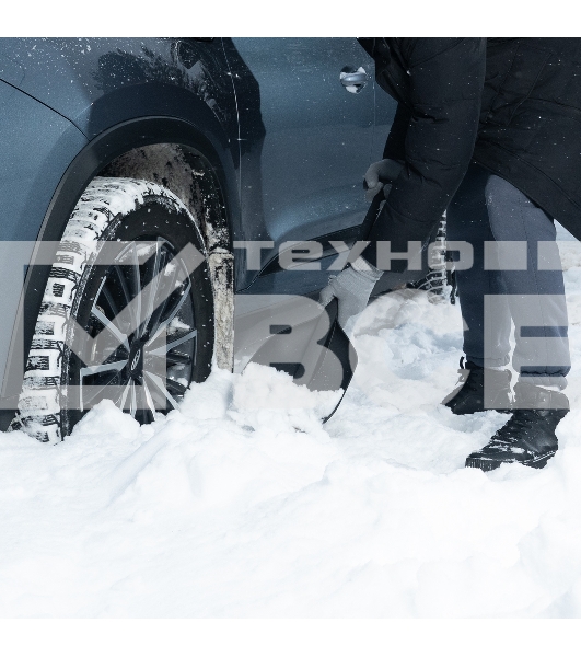 Лопата автомобильная, 230х290х690мм, сверхпрочный полиамид Denzel