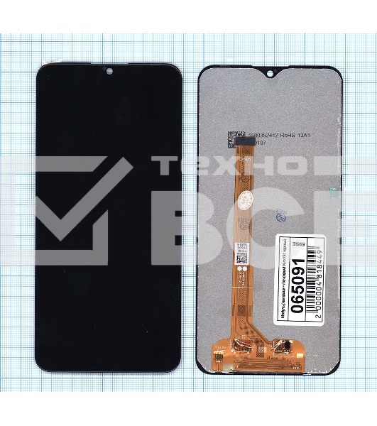 Дисплей для Vivo Y91 черный