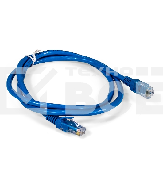 Патч-корд ExeGate UTP-RJ45-RJ45-C6-1M-BL, UTP, cat.6, 1м, синий